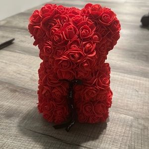 Red rose teddy bear